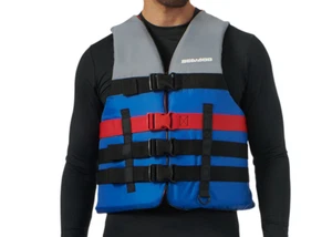 Sea-Doo Navigator PFD Life Jacket Unisex Blue,Red SIZE: ADULT LG-XL 2859747380 - Picture 1 of 4
