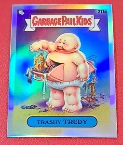 Trashy Trudy - Refractor - 2023 Topps Chrome Garbage Pail Kids #217a - Picture 1 of 2