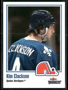 2002-03 Fleer Throwbacks Kim Clackson #39 Quebec Nordiques - Picture 1 of 2