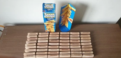 Jenga by MB Games Complete Hardwood Blocks 1996 Board Game Vintage Family Fun  - Image 1 of 4