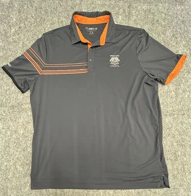 Polo de golf Sunice Whistling Straits de rendimiento para hombre gris naranja XL Foto 1 de 4