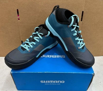 Zapatos de ciclismo de montaña Shimano GR7 para mujer/talla EU 39/US 7/azul Foto 1 de 4