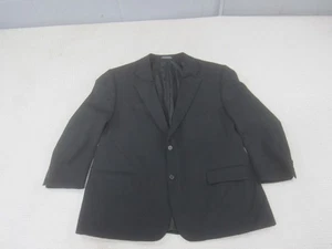 Endrati Jacket Mens 48S Black Suit Jack Single 2-Button 100% Virgin Wool - Picture 1 of 12