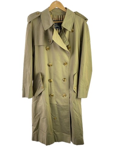 Trench coat BURBERRYS cotone BEG tinta unita