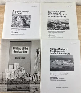 4 Hanford History Brochure Books Paperback 300 Area, T Plant Richland Washington - Picture 1 of 9