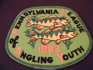 PENNSYLVANIA LEAGUE OF ANGLING YOUTH 1983 PATCH - Picture 1 of 1