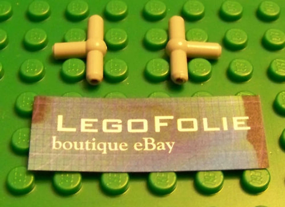 2 X Lego Technic 4697b Pneumatic T Piece (light bluish gray) - Photo 1/1