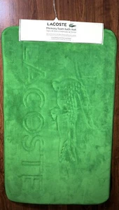 LACOSTE green memory foam bath mat NEW - Picture 1 of 10