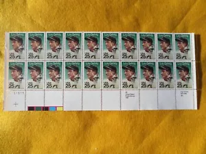 DOC's Scott #2417 Lou Gehrig Issue 25¢ Strip of 20 MNH OG VF/XF - Picture 1 of 3
