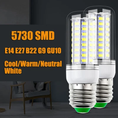 LED Corn Light Bulbs 5730 SMD 110V 130V 220V 5W LED Bulb Home Appliance E14 Lamp - Image 1 of 4