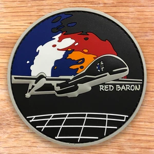 ISRAEL AIR FORCE RED BARON - ISRAEL/GERMANY COLLABORATION SQD PVC PATCH UCAV - Picture 1 of 4
