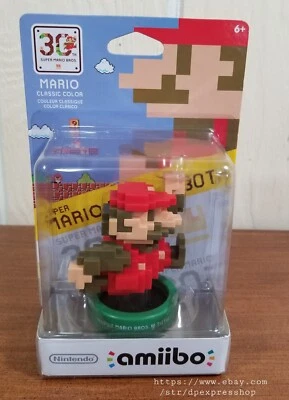 Nintendo 30th Super Mario Bros 8 Bit Amiibo Color Moderno Paquete Sellado Foto 1 de 4
