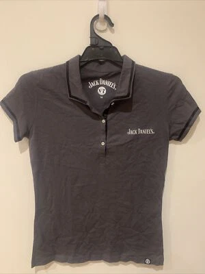 Jack Daniels Tennessee Whiskey Womens Ladies Polo Shirt Top Size 10 - image 1 of 4