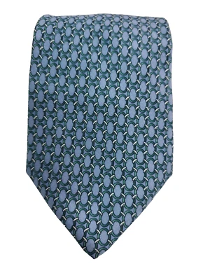 Corbata de seda Brooks Brothers *NUEVA CON ETIQUETAS* azul claro con anillos acuáticos 56,25" L x 3,75" W Foto 1 de 4