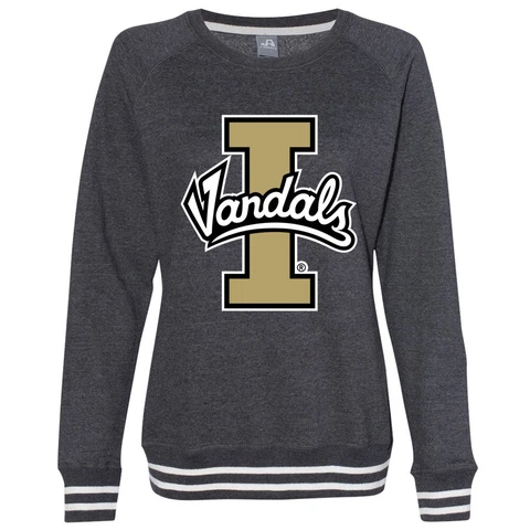 Official NCAA University of Idaho Vandals Women's Sweatshirt w/ Striped Edges Cover