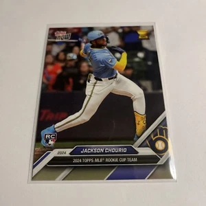 2024 Topps Now MLB Rookie Cup Team Jackson Chourio RC Rookie Card #RC-7 (B1) - Picture 1 of 2