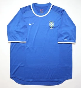 BRAZIL 2000/2002 AWAY SHIRT SOCCER JERSEY CAMISETA FUSSBALL TRIKOT NIKE MENS XL - Bild 1 von 11