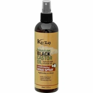 KUZA JAMAICAN BLACK CASTOR OIL CONDITIONING BRAID SPRAY 12oz - Picture 1 of 3