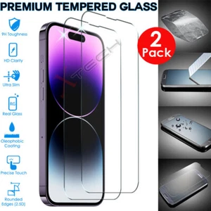 2x Cover Proteggi Schermo 100% Originale VETRO TEMPERATO per iPhone 14 Pro 6.1" - Foto 1 di 7