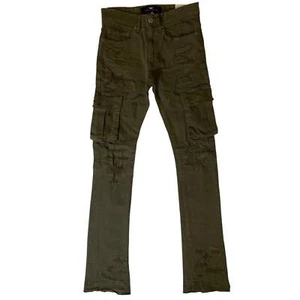 Men JORDAN CRAIG Cargo Pocket Stacked Jeans - Picture 1 of 10