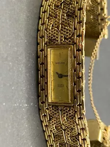 Vintage Signed Nastrix Incabloc 17 Jewel 12k Gold Filled Women's Wristwatch - Picture 1 of 9