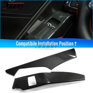 Cubierta de botón elevador de ventana panel de fibra de carbono para Corvette C7 Z06 14-19 - Imagen 1 de 9