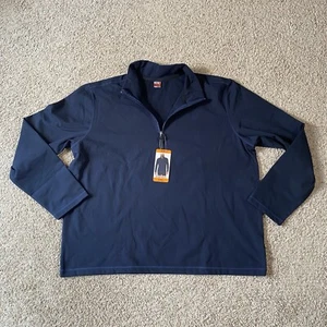32 Degrees Men’s Heat Tech 1/4 Zip Pullover, Stormy Night (Navy) Size 2XL - Picture 1 of 9