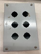 Hammond Manufacturing 1435H Pushbutton Enclosure, 6-Hole, 9.5" x 6.25" x 3" USED