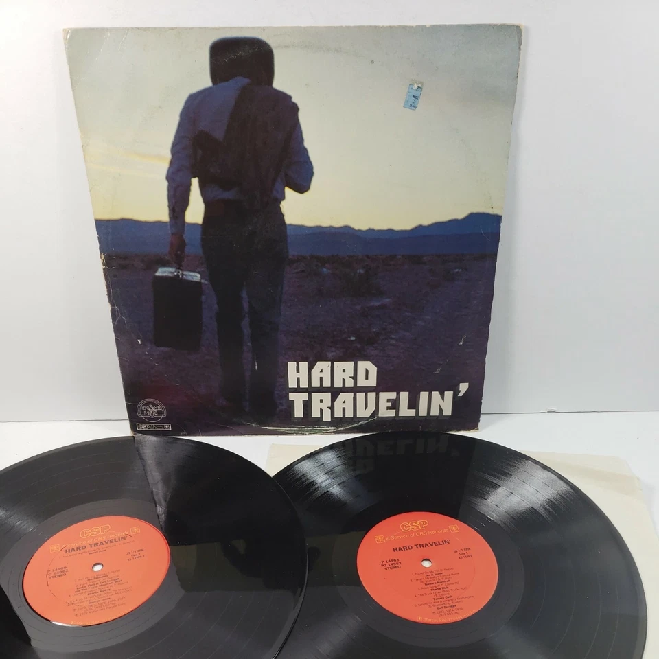 Rare County Compilation 2LP Hard Travelin' feat Johnny Cash, Willie Nelson 1979  - Image 1 of 4