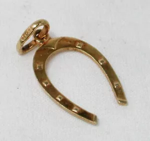 Vintage 9ct Gold Horseshoe Charm 22851 - Picture 1 of 3