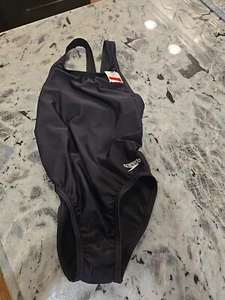 Speedo Womens Swimsuit Pro LT Team black 8/34 New + Box Retail $49 racer back - Picture 1 of 12