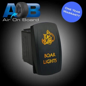 Rocker switch 605O BOAR LIGHTS amber ON/OFF waterproof SPST marine - Picture 1 of 6