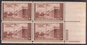 Scott # 944 - US Plate Block Of 4 - 3 Cent Kearny Expedition Santa Fe - 1946 - Picture 1 of 2