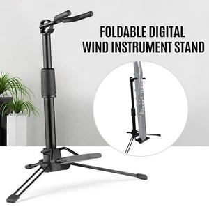 Foldable Digital Wind Instrument Stand Metal Adjustable Aerophone Holder V9B7 - Picture 1 of 9
