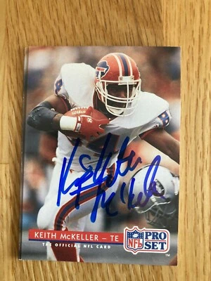 Buffalo Bills Keith McKeller signed 1992 Pro Set Card - Image 1 of 2