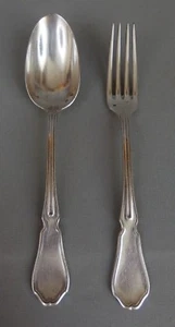 couverts de présentation / exposition catalogue numérotés 48 métal argenté 19ème - Imagen 1 de 1