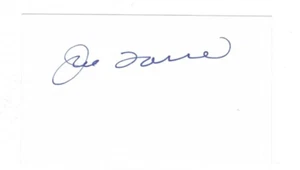 Autographed Signed JOE TORRE New York Yankees 3x5 HOF Index Card - w/COA - Picture 1 of 1