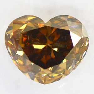 Heart Shape Diamond Natural Fancy Brown Color VS2 IGI Certificate 2.11 Carat - Picture 1 of 7