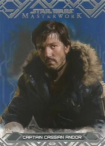 Star Wars Masterwork 2017: #16 "Capitán Cassian Andor" Tarjeta Base Paralela Azul - Imagen 1 de 1