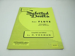 Selected Duets for Flute Sheet Music Vol I Rubank Educational Library No. 177 - Picture 1 of 5