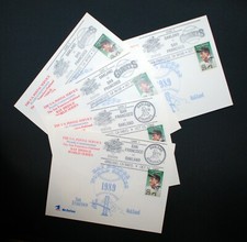 1989 MLB Giants vs. A's World Series RARE Lou Gehrig Stamp USPS Postcard Set