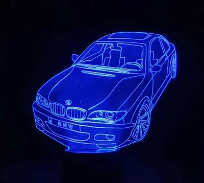 Lampara Led rgb coche gran turismo deportivo multicolor decoracion regalo bmw - Imagen 1 de 4