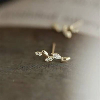 9K Gold Earrings For Women, Flower Earrings, Stud Earrings, Jewelry For Women - Image 1 of 4
