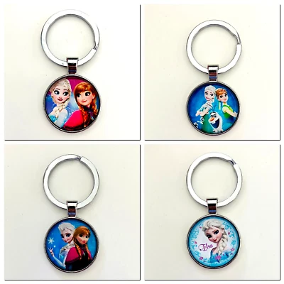 MARKENLOS Schlüsselanhänger Cabochon 25mm Anna Elsa Frozen handmade MS1-2975