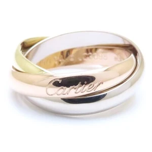 CARTIER Trinity K18Tri-color Gold ring Size 54 /293504 - Picture 1 of 9