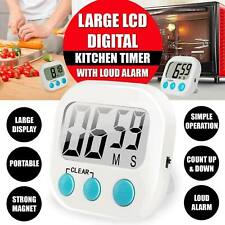 Large LCD Digital Kitchen Egg Cooking Timer Count Down Clock Alarm Stopwatch UK