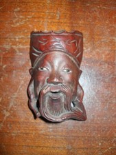MASCHERA LEGNO ETNICA CINA PECHINO VINTAGE ANNI '80