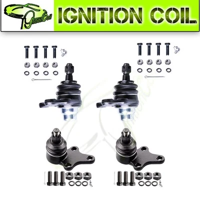 Steering New Set(4) Front Upper & Lower Ball Joints Part For Toyota Pickup 2WD - Image 1 of 4
