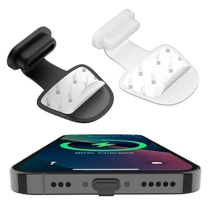 Silikon USB-C Selbstklebende Ladebuchse Staub Stecker Abdeckung für iPhone 16 & 15 - Bild 1 von 4