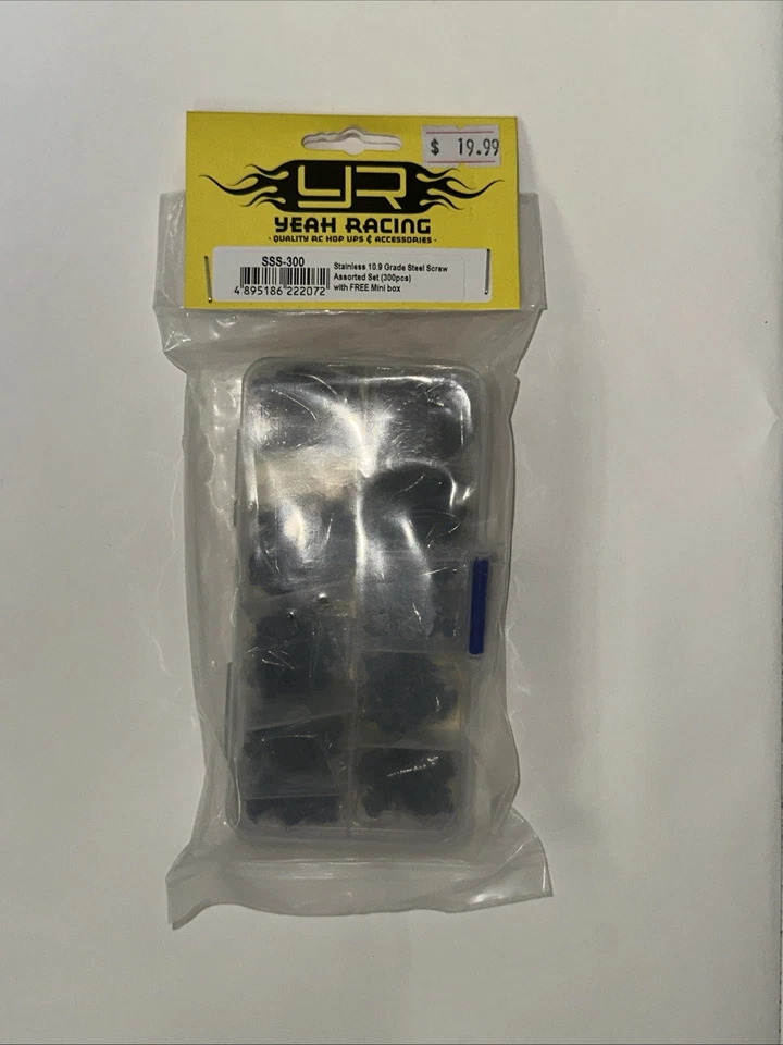 Yeah Racing SSS-300 10.9 Grade Carbon Steel Screw Assorted Set (300pcs) with ... - Image 1 of 1